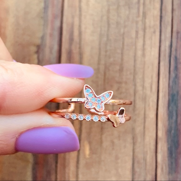 Butterfly ♡ Crystal Ring - Picture 5 of 8
